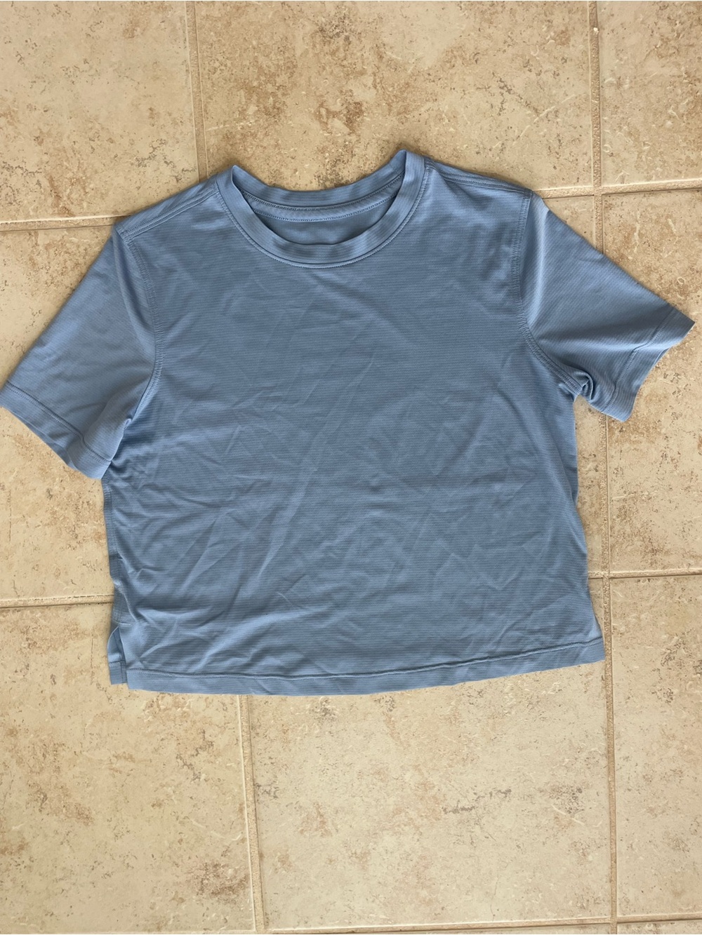 Lulu lemon Light Blue workout Tee